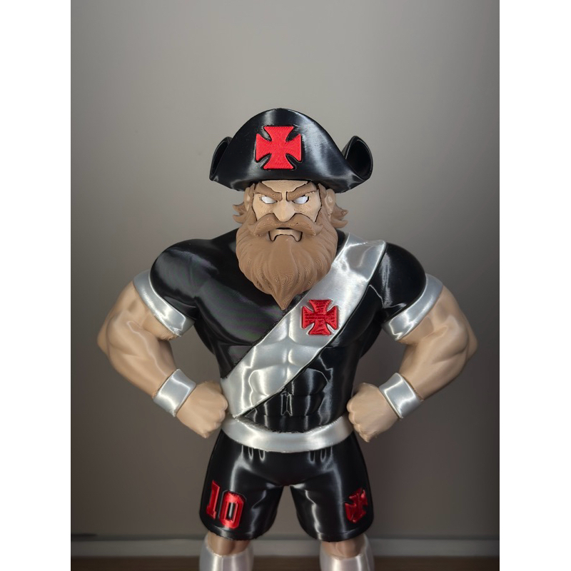 Mascote Almirante do Vasco da Gama Colecionável 3D | Edição Premium
