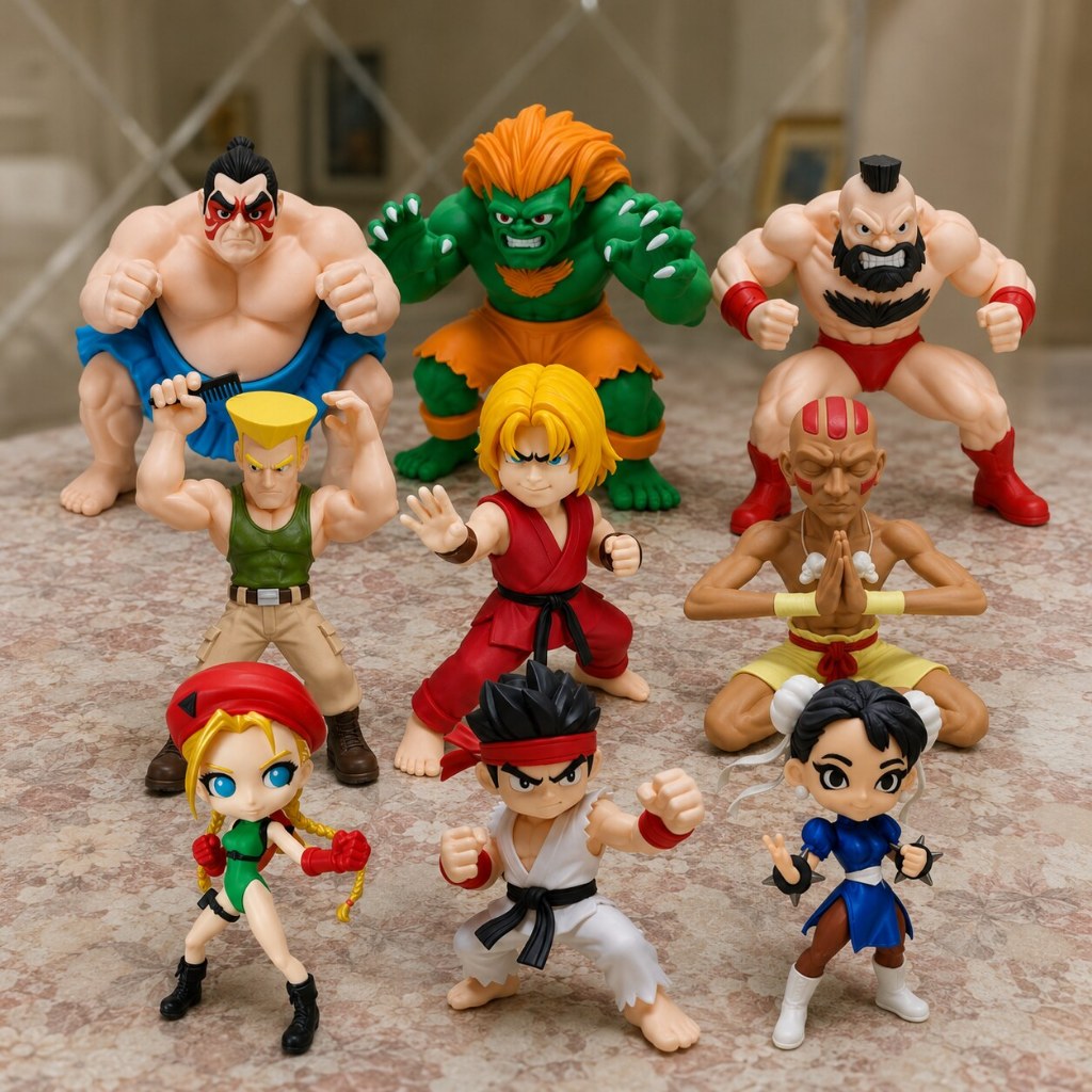 KIT Street Fighter 10 lutadores impressão 3D