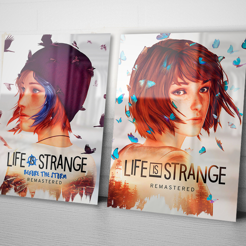 Kit 02 Placas Decorativas Quadros Life is Strange, Games - 20x28 MDF