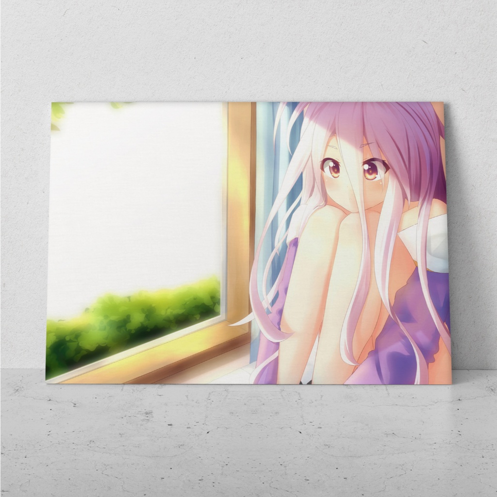 Placa Decorativa MDF Grande No Game No Life Quadro Anime Decoração parede