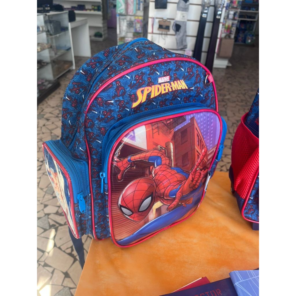 MOCHILA HOMEM ARANHA PEQUENA CRECHE COSTA DE ALÇA MOCHILA SPIDERMAN BARATA