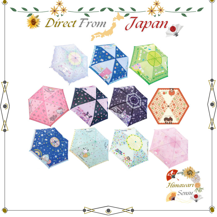 J's Planning Character Folding Umbrella Kuromi Cinnamoroll Doraemon and More【 Direct from Japan 】