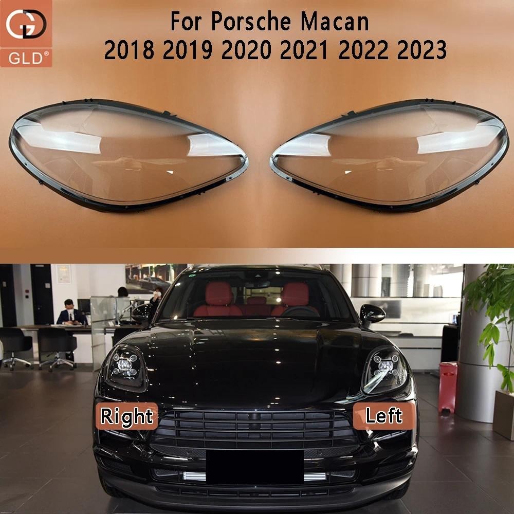 Para Porsche Macan 2018 2019 2020 2021 2022 2023 Farol Transparente Máscara Capa Escudo Plexiglass Substituir Lente Orig