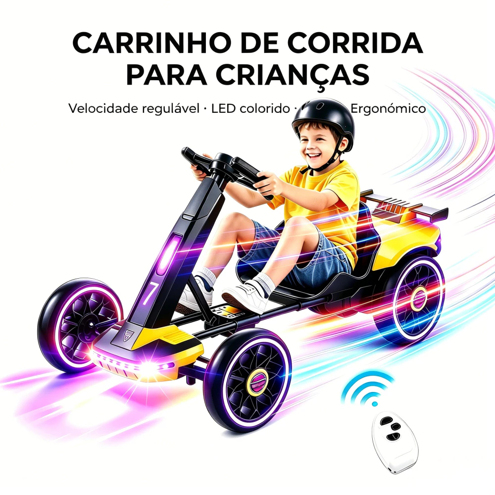 TRAILFORME Children's Electric Drift Scooter 100W 360 Rotation° With Lights and Sound Remote Control Supports Up to 50 K