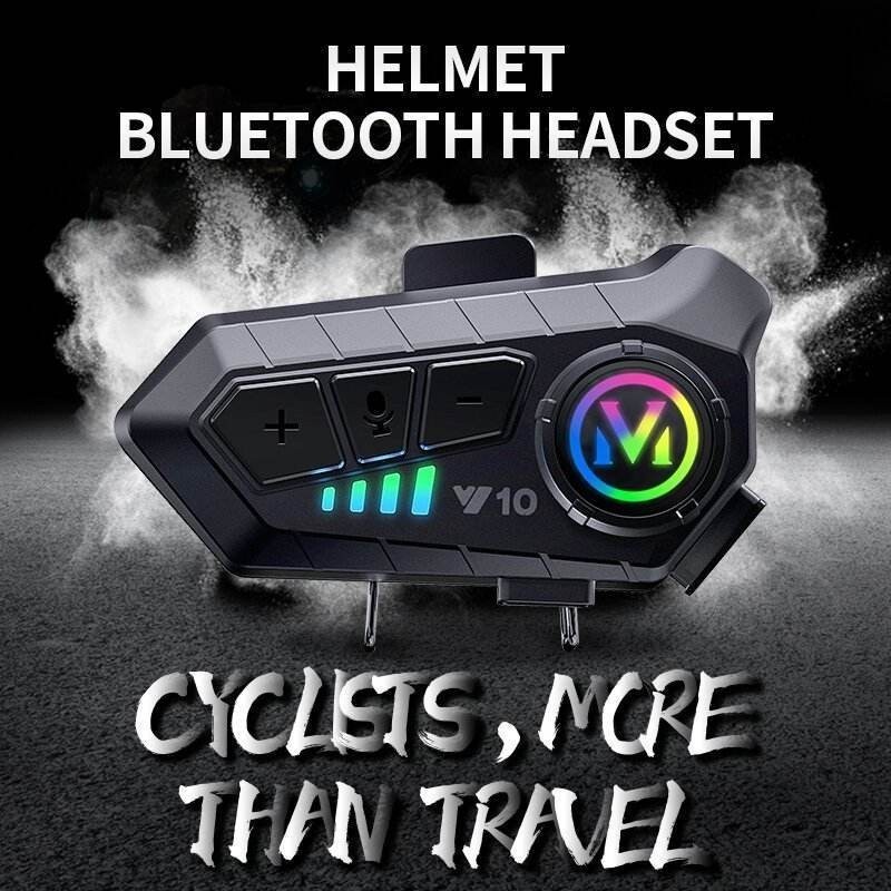 K06 Wireless Bluetooth 5.3 Headphones for Motorcycle Helmets with Noise Reduction IPX6 Waterproof