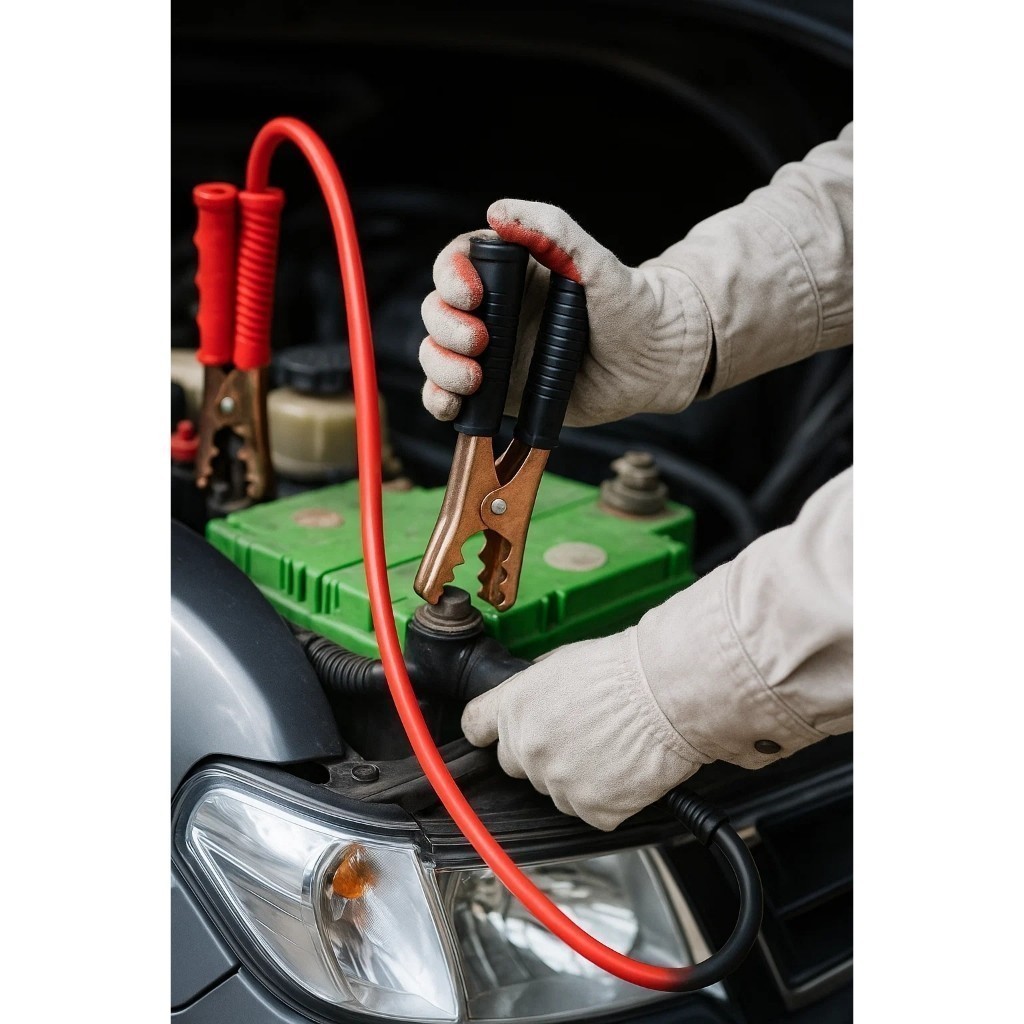 Kit Cabos Chupeta Bateria Carro 600A 2,5M Reforçado Emergência Automotivo Caminhão Arranque