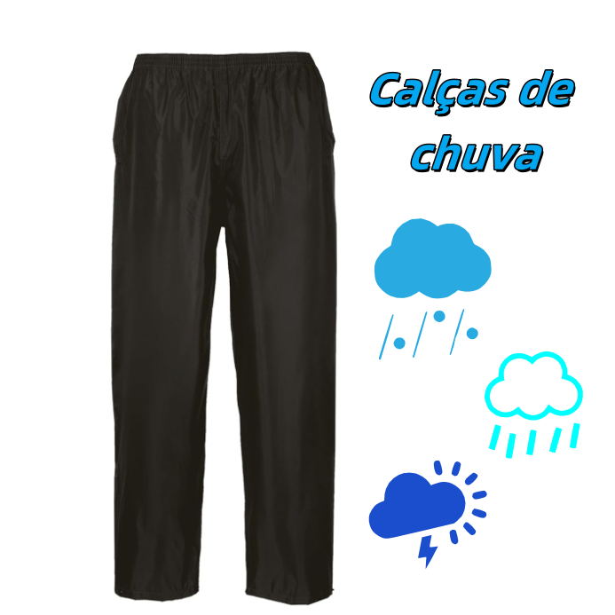 Motorcycle Rain Pants Waterproof Reinforced Flexible Pvc