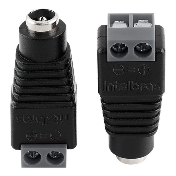 Conector Para Cftv Plug P4 Femea Conex 1000 Intelbras 10 Un