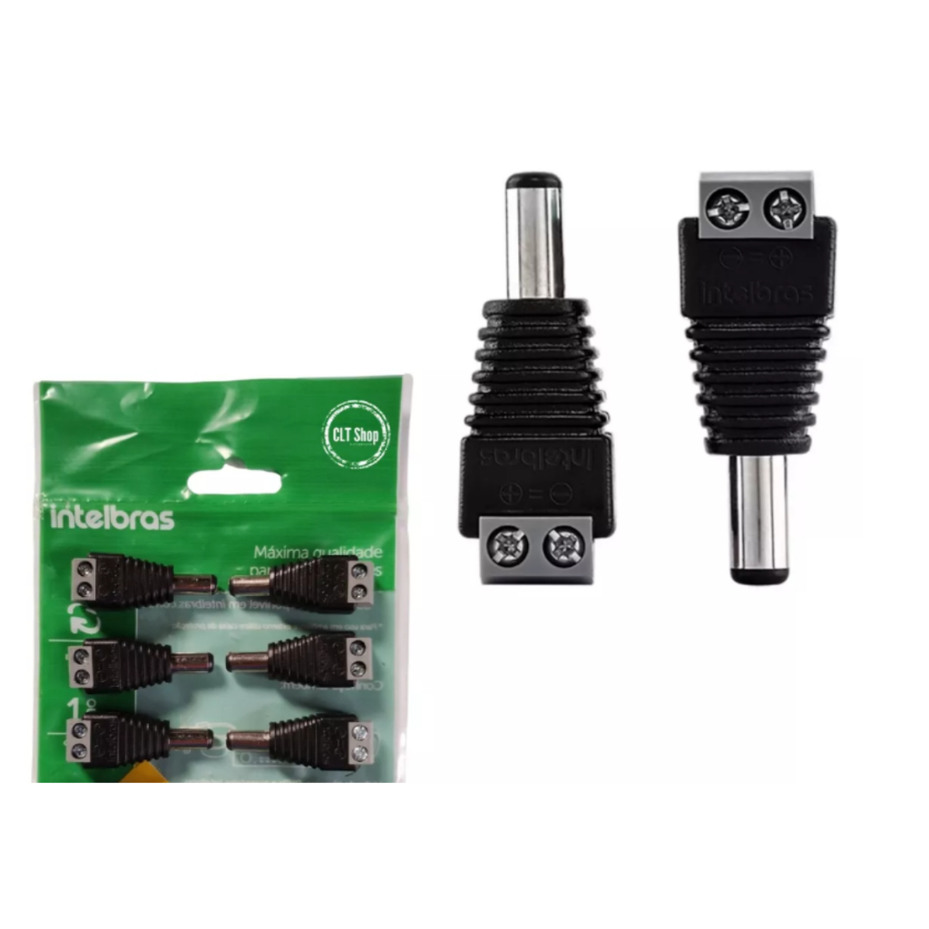 Kits 06 - Conectores Para Plug P4 Macho Conex 1000 Intelbras