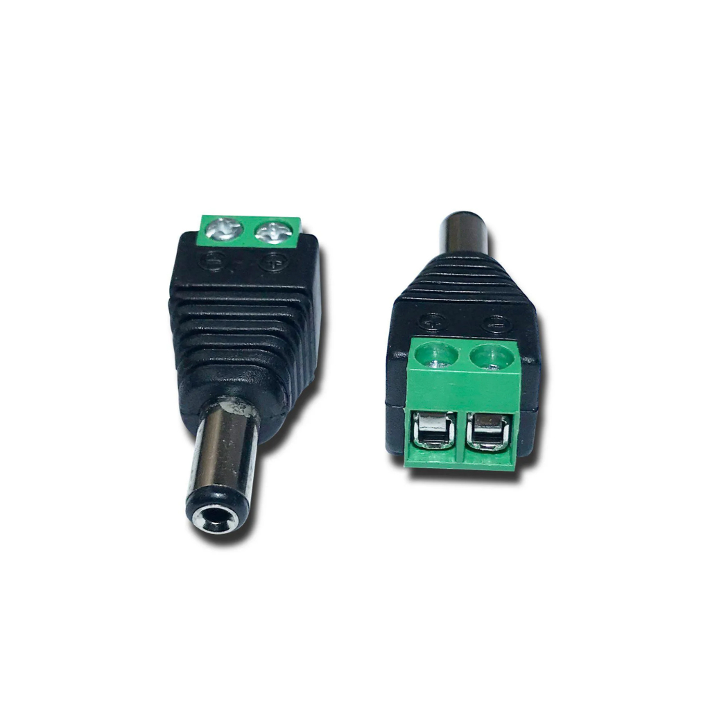 5 PEÇAS CONECTOR PLUG P4 MACHO COM BORNE CFTV CAMERA DE SEGURANÇA