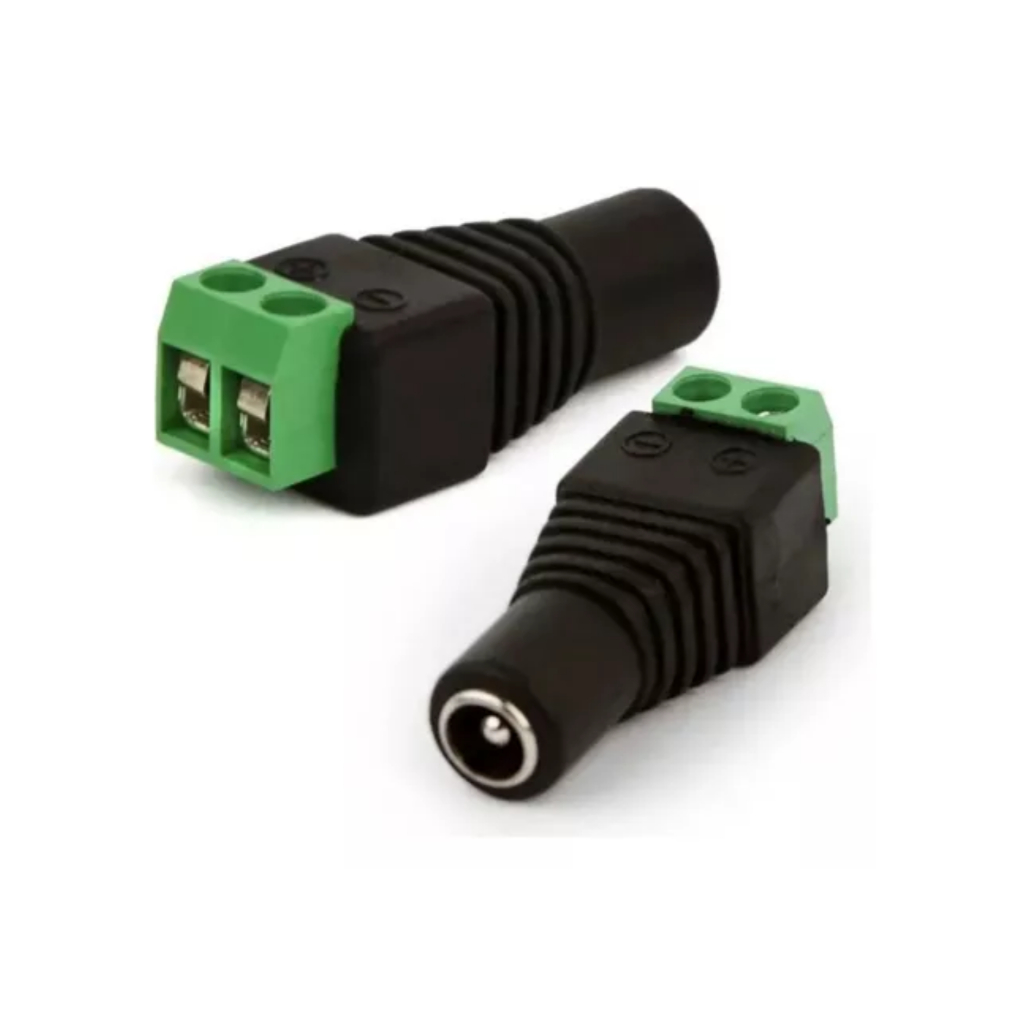 20 PEÇAS CONECTOR PLUG P4 COM BORNE FEMEA CFTV CAMERA DE SEGURANÇA