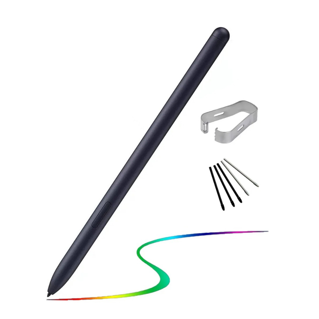 Caneta Stylus Touch S-Pen Para Galaxy Tab S7 S8 S8+ Ultra S9 S10 (Sensor Pressão Fina & Grossa) + Pontas