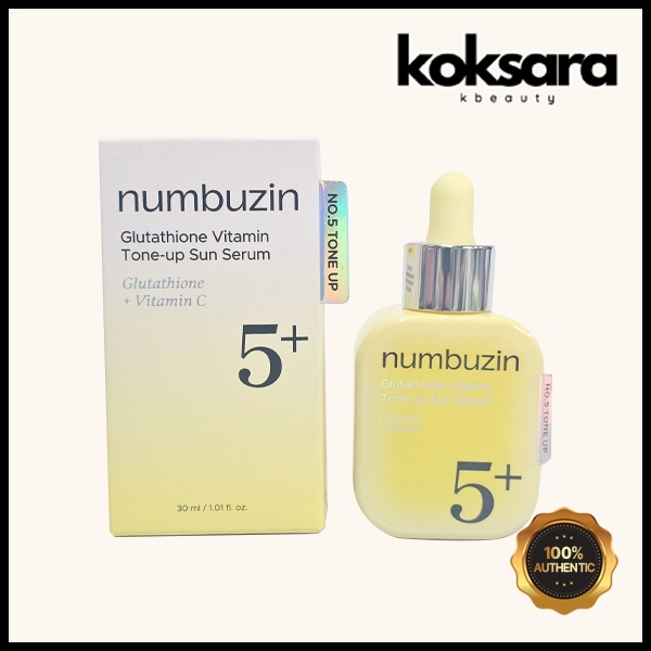 Numbuzin Glutathione 5-Seal Tone-Up Sun Ampoule 30ml