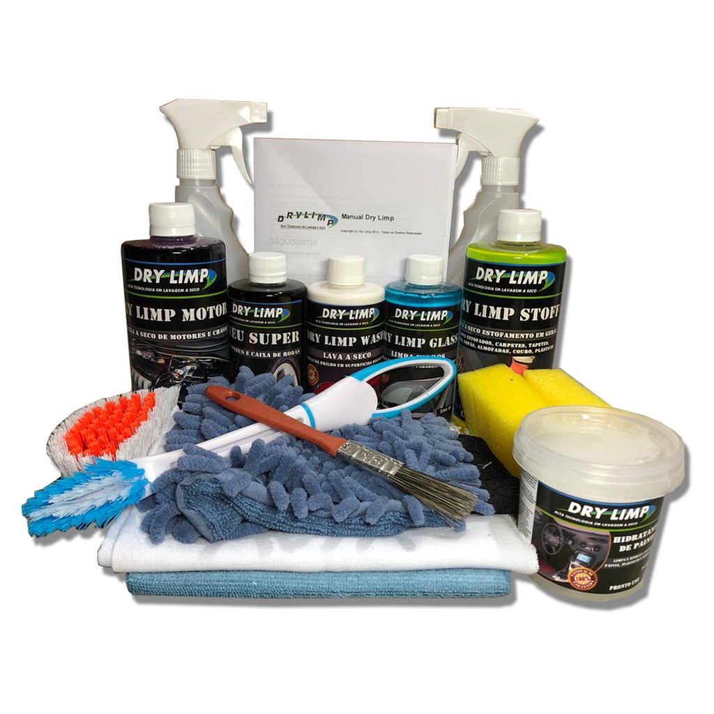Mini Kit Completo Lavagem A Seco Dry Limp- 20 Lavagens