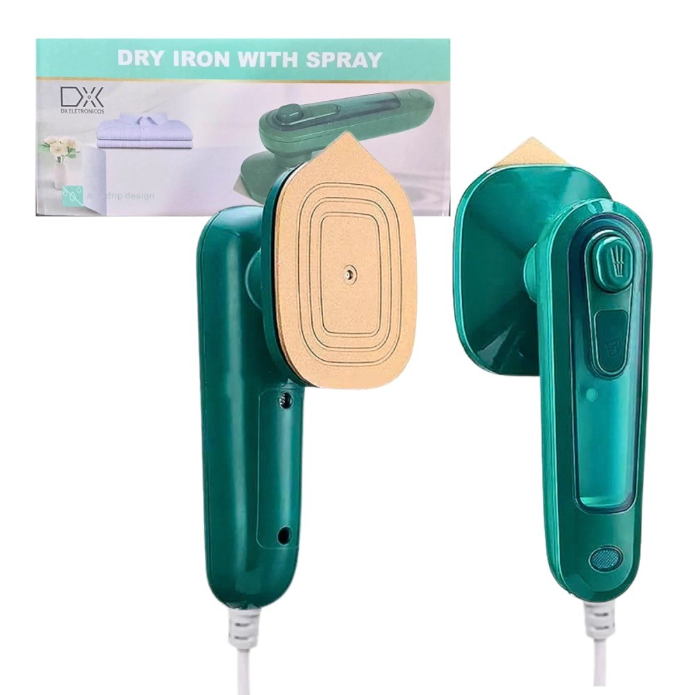 Mini Ferro de Passar Roupa a Vapor Bivolt Com Fio Mini Dry Iron