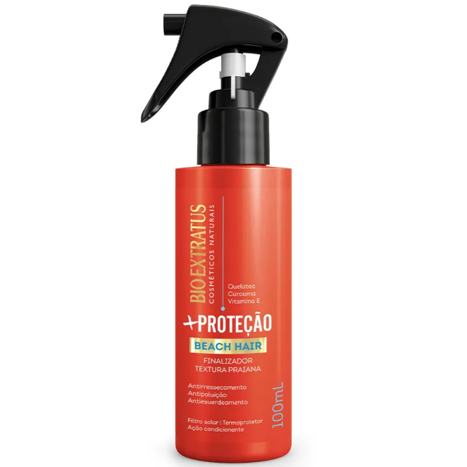 BIO EXTRATUS FINALIZADOR SPRAY BEACH +PROTEÇÃO 100ml (PROTETOR TÉRMICO VEGANO)