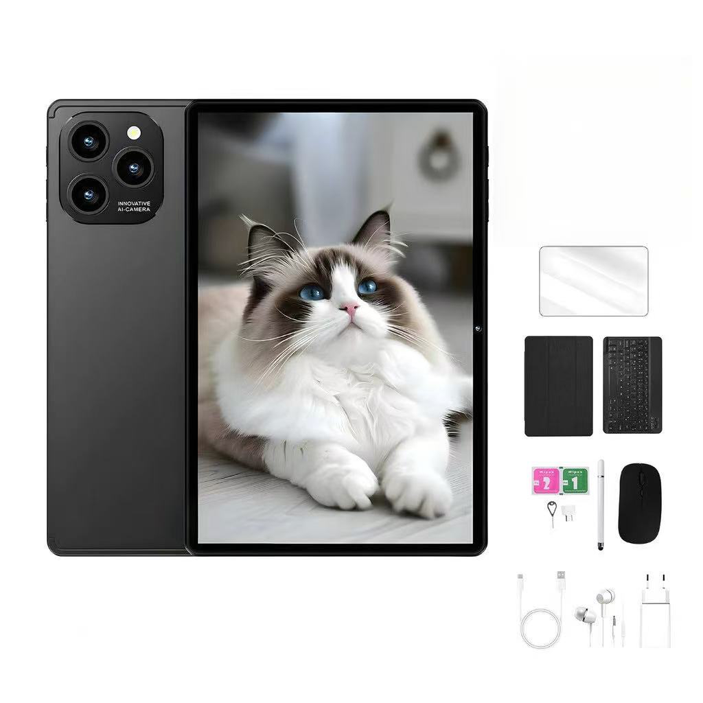Tablet 10.1” com Teclado+Mouse 6GB RAM 128GB Android 13 Câmera 50MP-ELITE