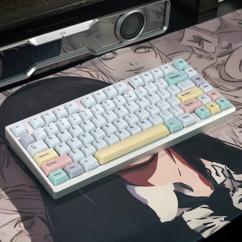 ABS Fog Transparent Keycap 128 teclas pequeno conjunto completo teclado mecânico vestir-se