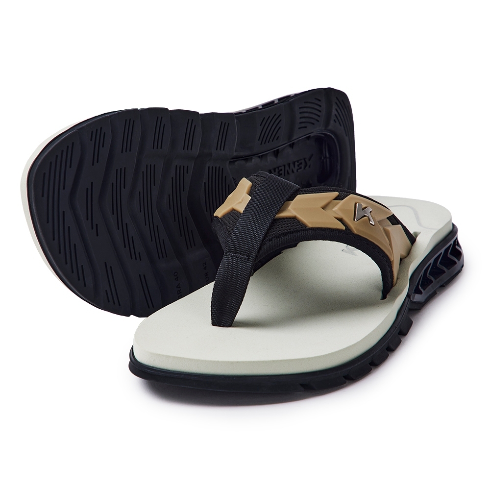 Sandália Chinelo Kenner Rakka Ultra Force DLM Masculino Preto Com Bege Original