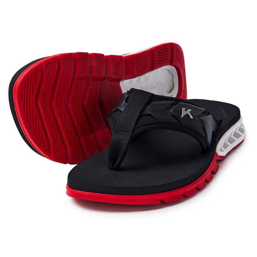 Sandália Chinelo Kenner Rakka Ultra Force DLM Preto e Vermelho Original