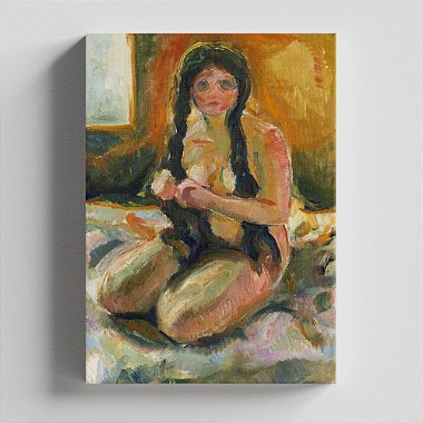 Quadro Canvas Seated Nude Tapestry Borda Infinita 40x60cm