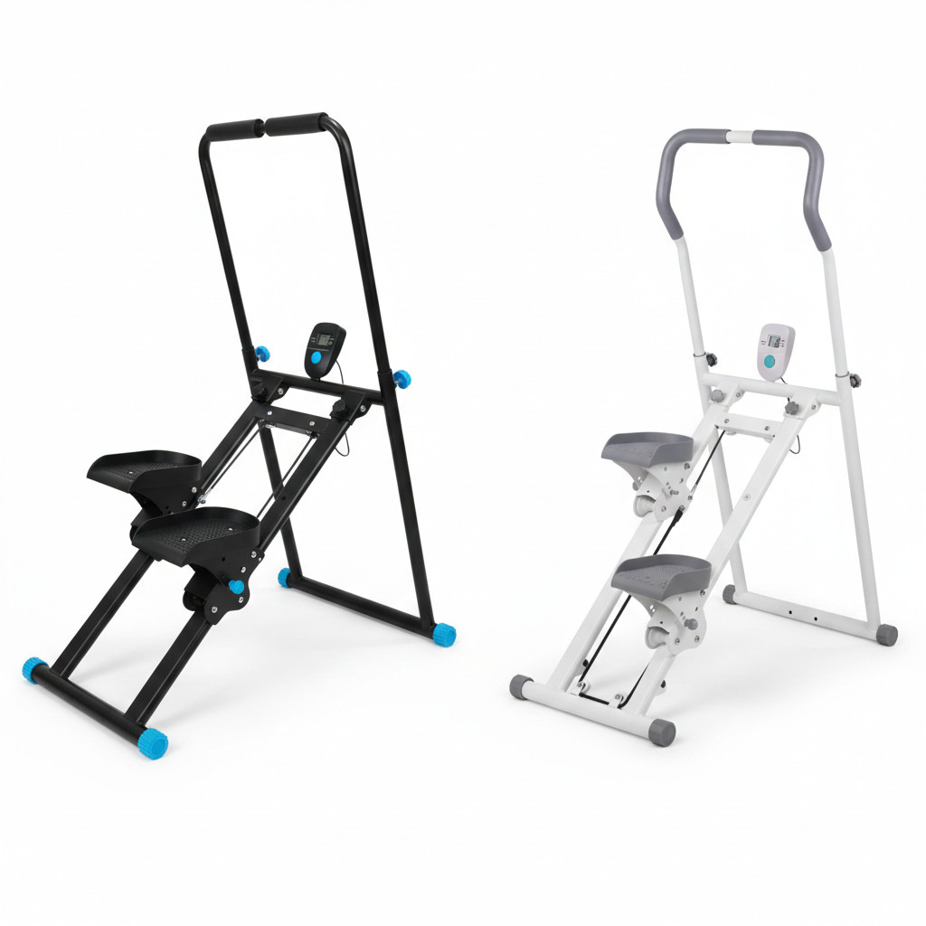 Maquina De Escalada Monitor Digital Dobrável Antiderrapante até120kg Queima De Calorias Em Casa