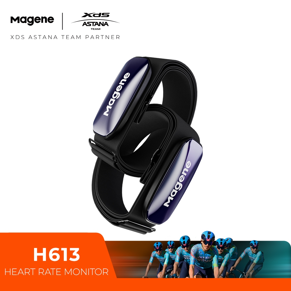 Magene H613 Monitor De Frequência Cardíaca Com Alça Torácica Dividida , Sensor Bluetooth De 3 Canais , Corrida E Ciclism