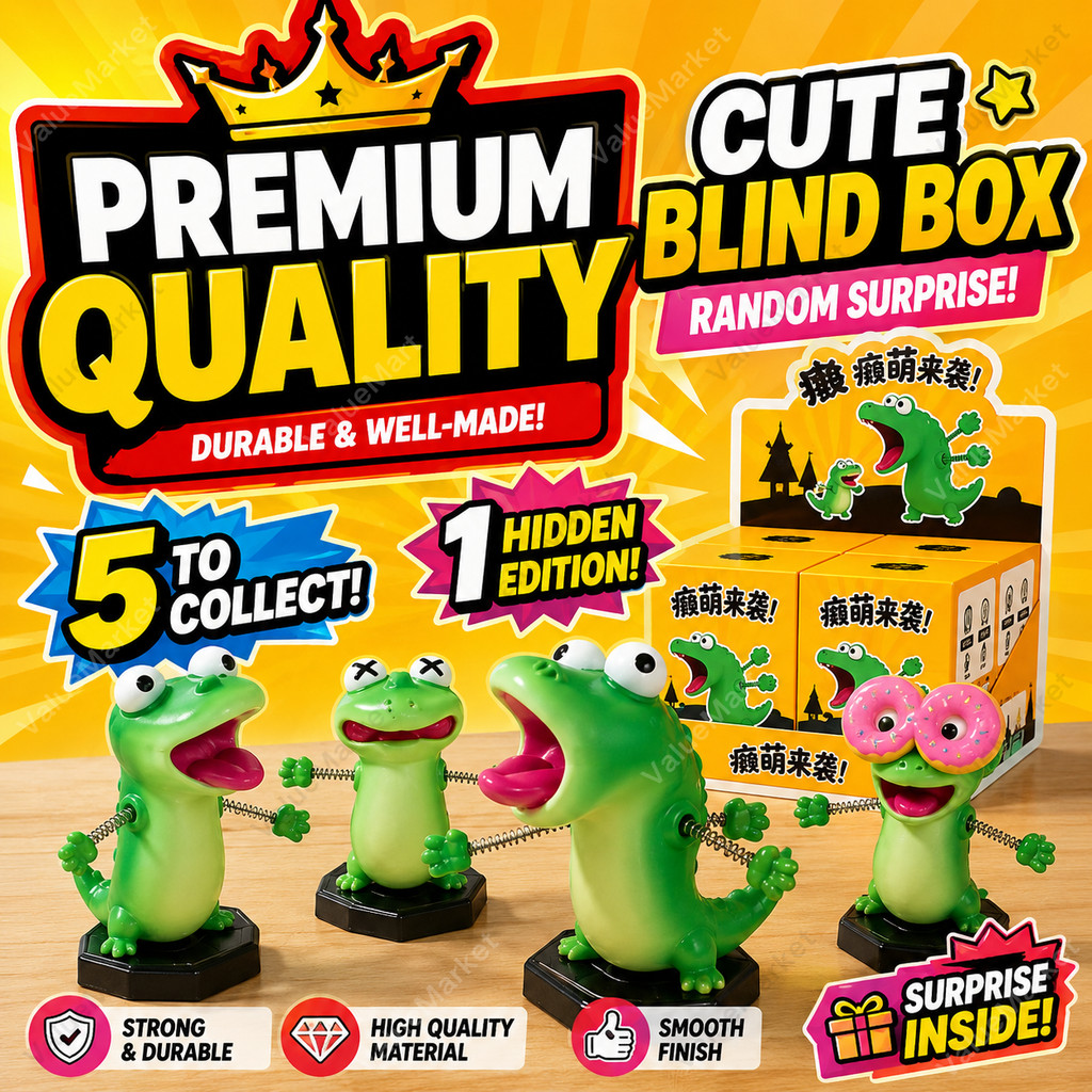 4 Hoppers Tom Lizard Blind Box Figures , Anime Spring Shaking Dolls , Desktop & Car Ornaments , Presentes Do Dia Profess