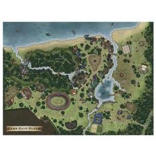 Quadro decorativo inspirado em Percy Jackson Camp Half-Blood clássico (1 peça)