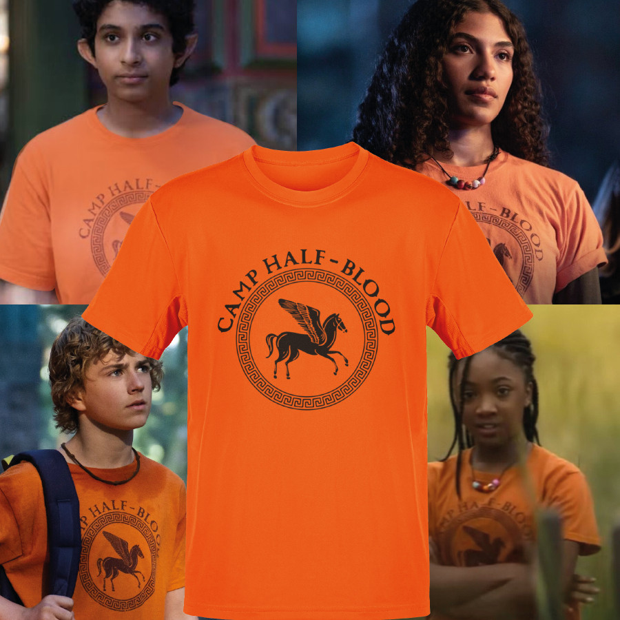 Camiseta  Camp Half-Blood Acampamento Meio Sangue Percy Jackson T shirt 100% algodão penteada