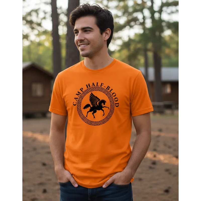 Camiseta Percy Jackson Camp Half Blood Camisa Geek Nerd Presente