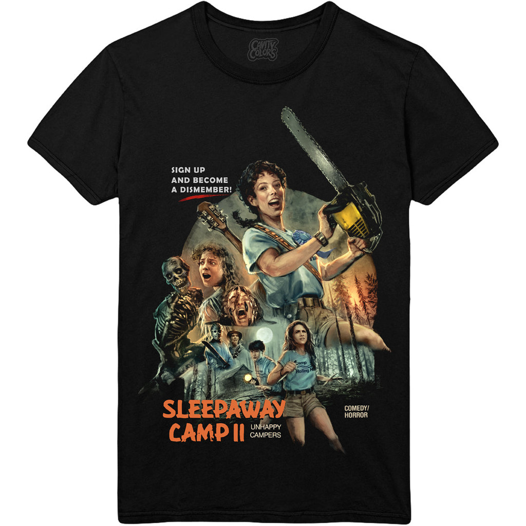 Camiseta Masculina Estampa do Filme Sleepaway Camp II Moderna Confortável Atemporal Tema de Terror Casual