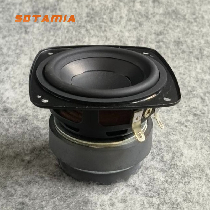 SOTAMIA 1Pcs Alto-Falante De Gama Completa De 3 Polegadas 4 Ohm 25W Falantes De Médio Alcance Portátil De Áudio Magnétic