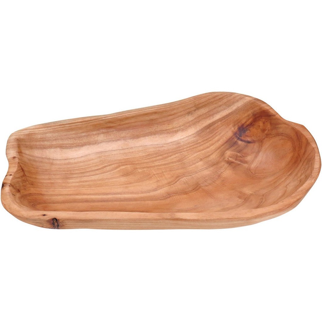 Centro Wood de Mesa Fruteira de Cozinha Multiuso Natural Madeira 5x18x29cm