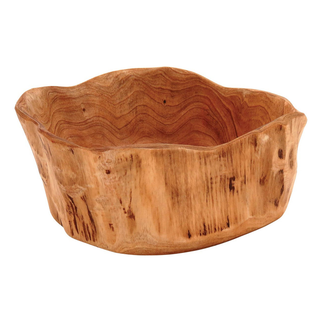 Centro Wood de Mesa Fruteira de Cozinha Multiuso Natural Madeira 10x23x23cm