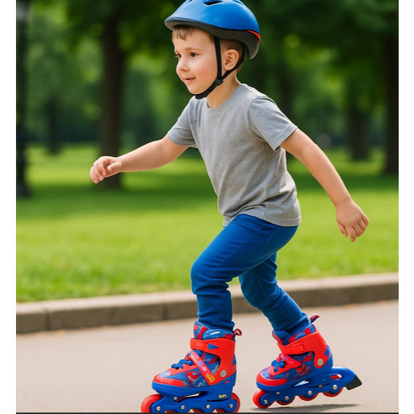 Kit Patins Infantil com Capacete Joelheiras Cotoveleiras Proteção Esporte Presente Achadinhos