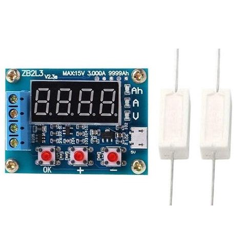 Testador Medidor Capacidade Real 18650 ZB2L3 - Placa Teste Medidor Li-Ion com Capacidade de Lítio - 1 peça