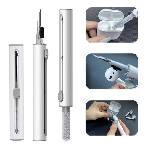 Kit Limpador 3 em 1 De AirPods Fone Ouvido Bluetooth Higienizador