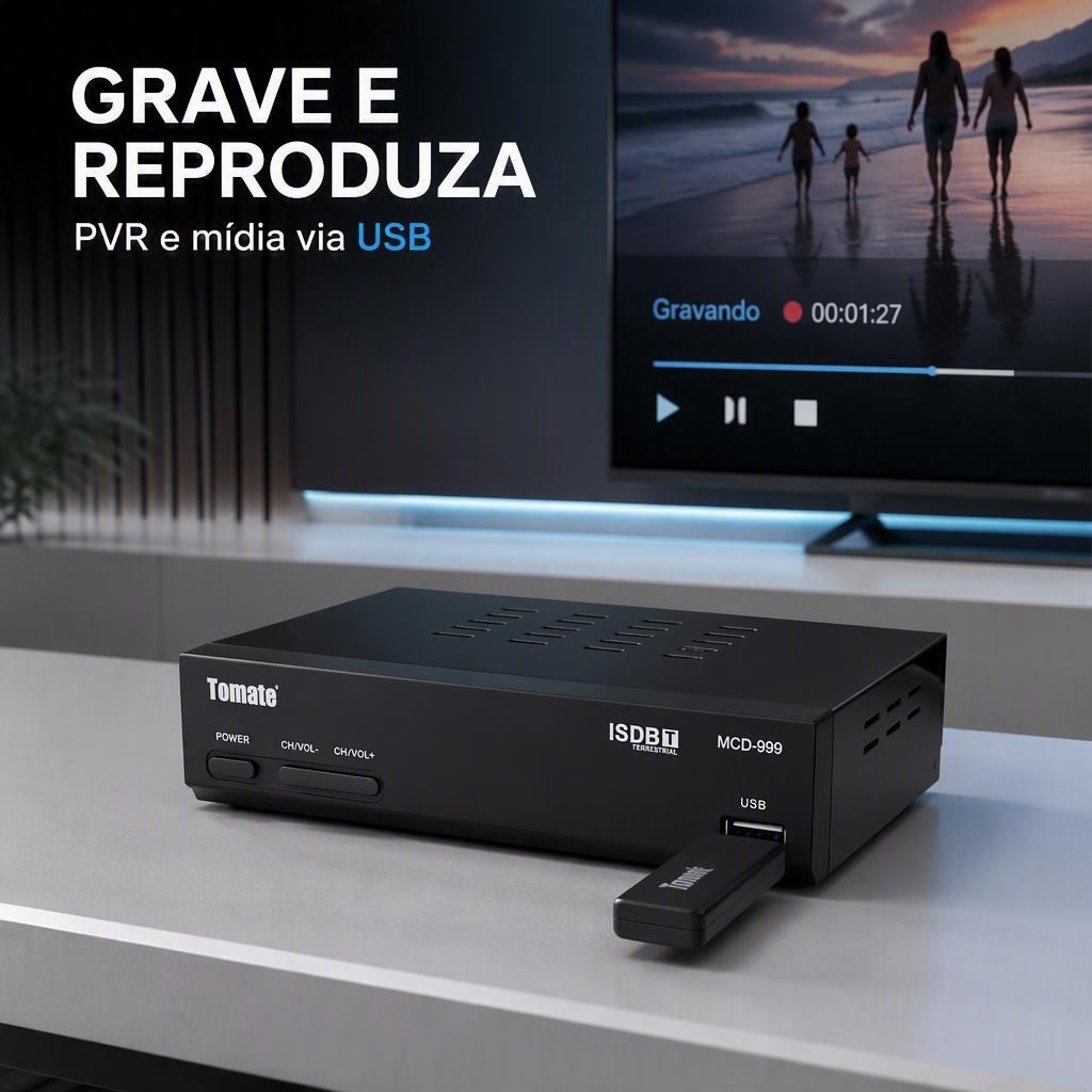 Conversor E Gravador Digital Mcd-999 Full Hd Hdmi  Isdb-t