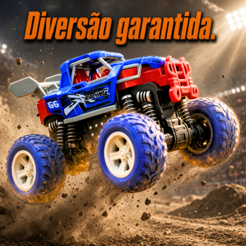 Carrinho Fricção Rotating Stunt carro 4x4 Giro 360º Miniatura carrinho monster