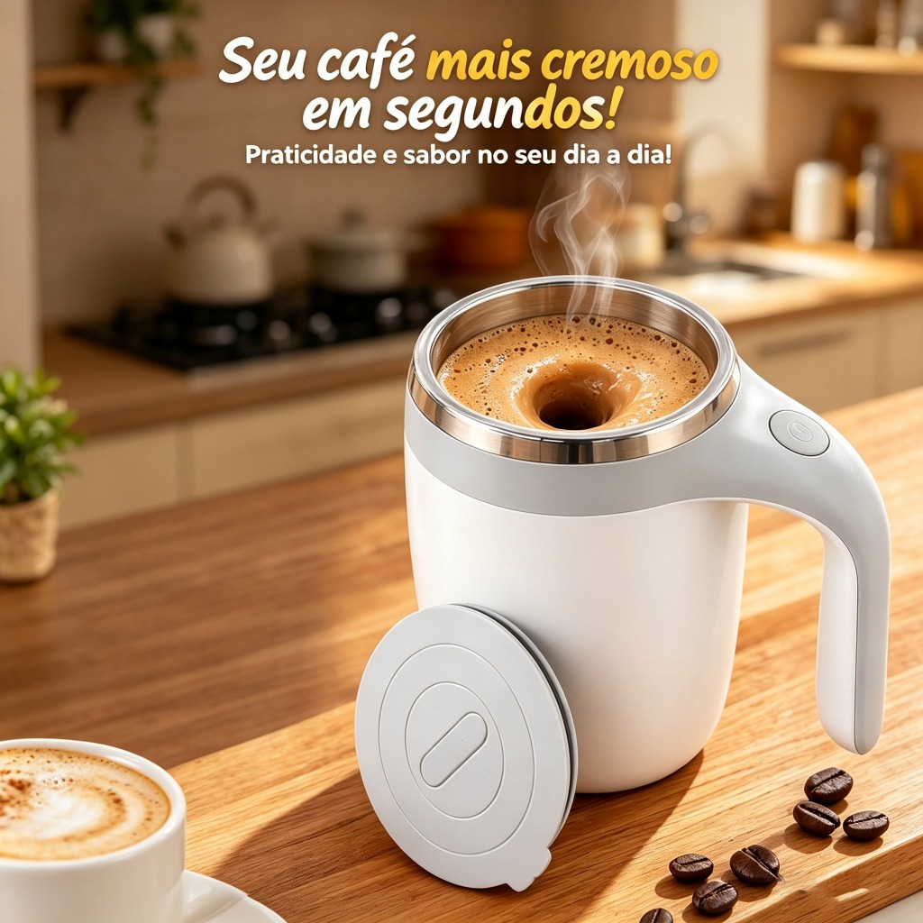 Electric Automatic Blender Mug USB Rechargeable Battery Coffee Mixer 380ml