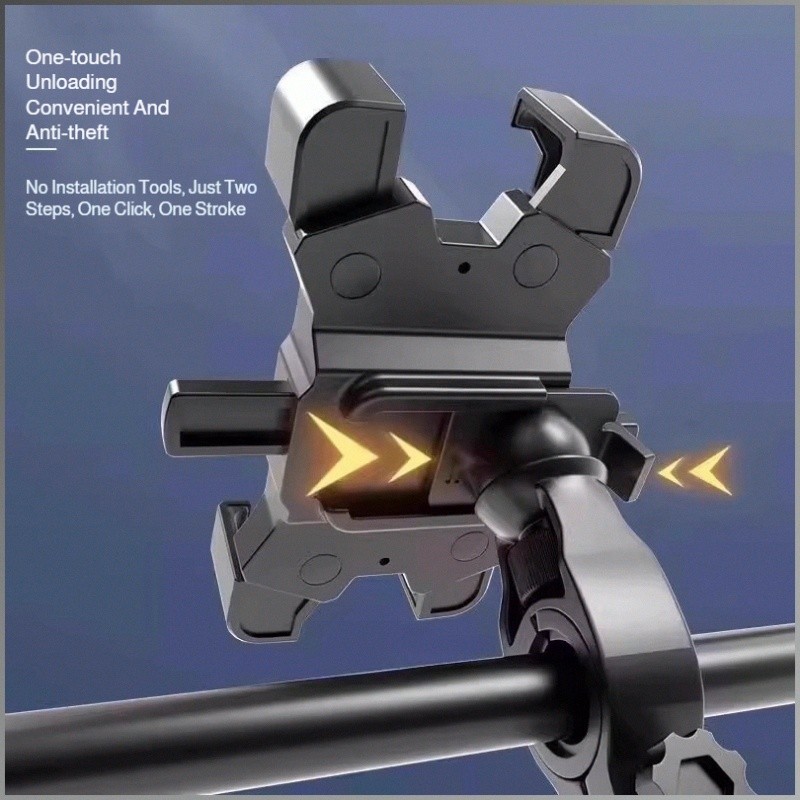 Cell Phone Holder Removable Installation Cell Phone Holder Durable Convenient Operation Anti-shaking
