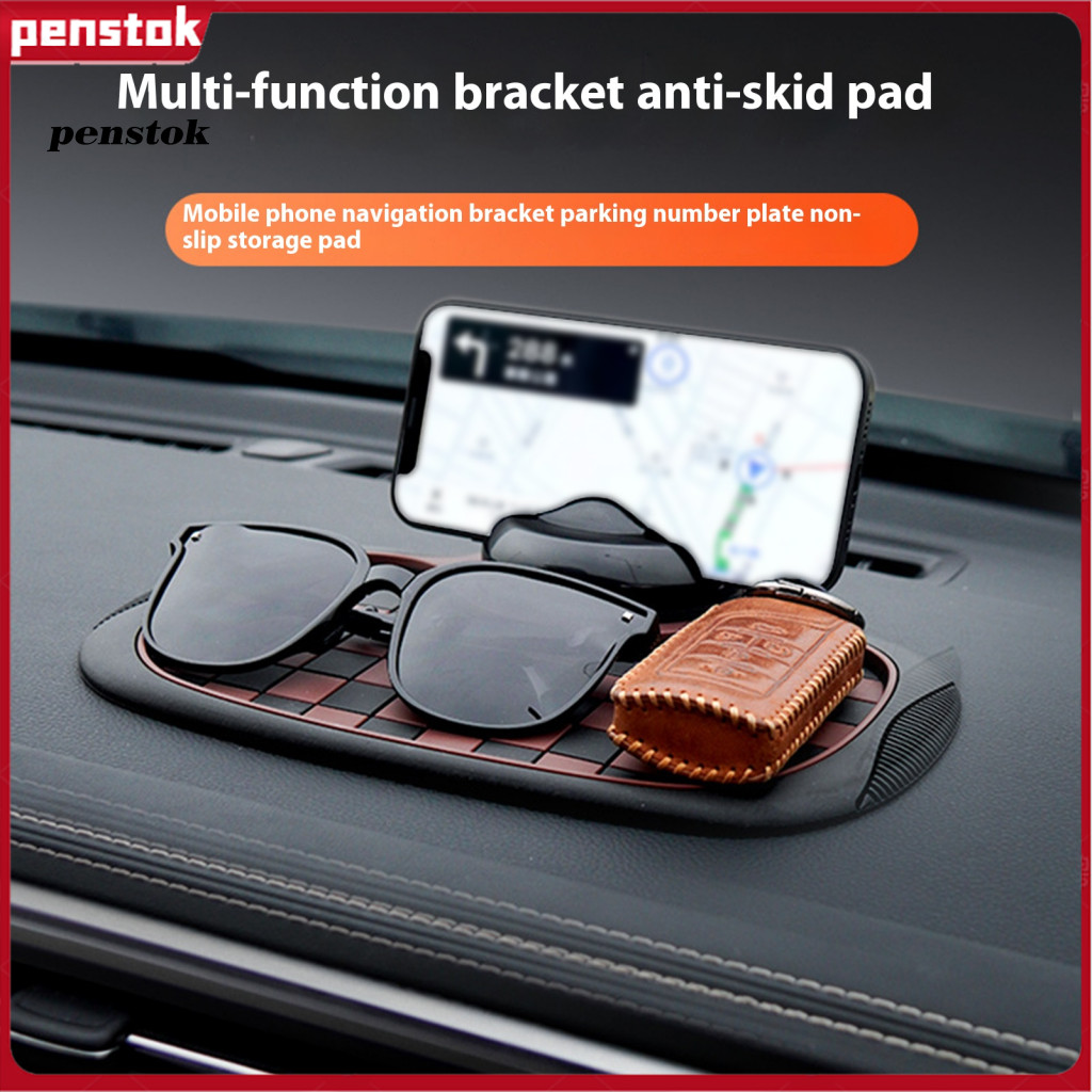 Car Phone Mount Mobile Holder Dashboard Non-slip Pad 360° Rotating Stand Anti-slip Mat for Sunglasses Gadgets – Unive