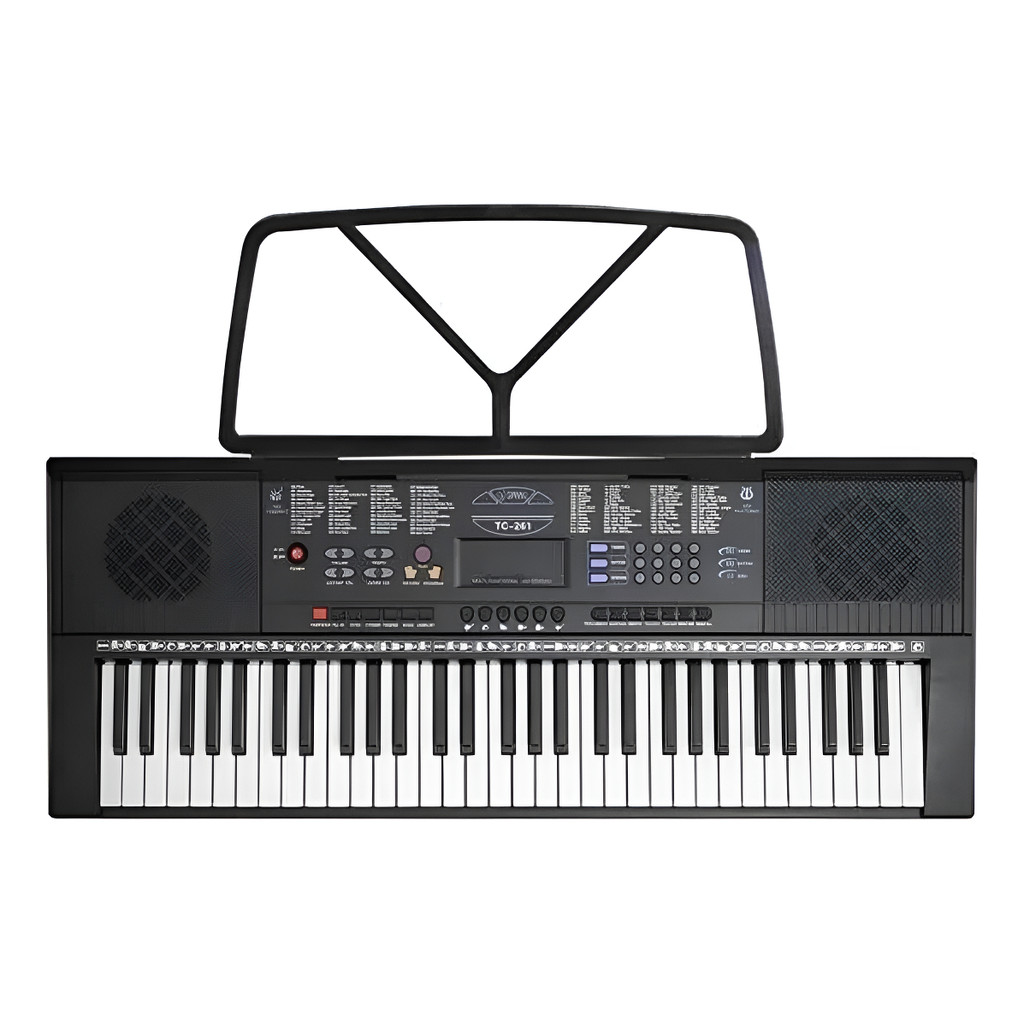 Teclado Musical Spring 61 Teclas 5 Oitavas Portátil Premium Modelo YM - 288 - Waver