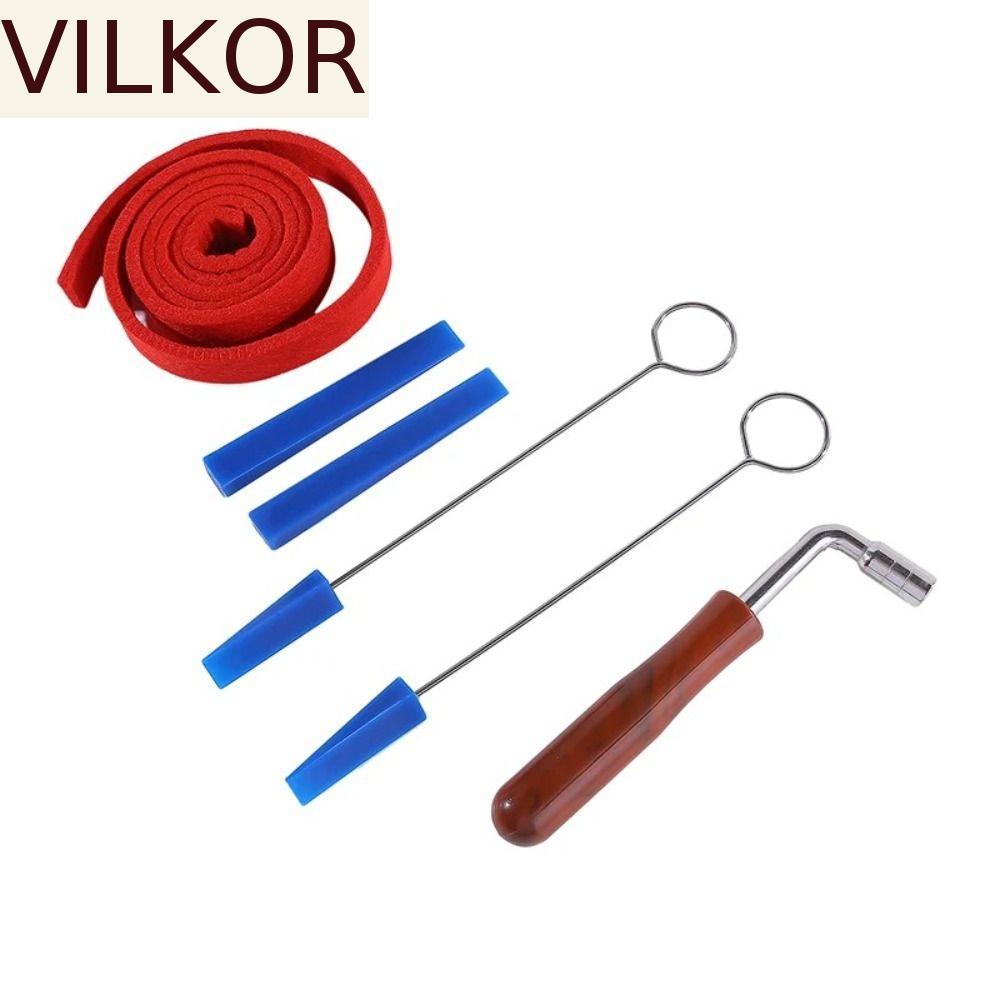 Kit De Afinação De Piano VILKOR 6/9 Unidades , Afinador De Chave Com Garfo De Couro Conveniente , Bastão