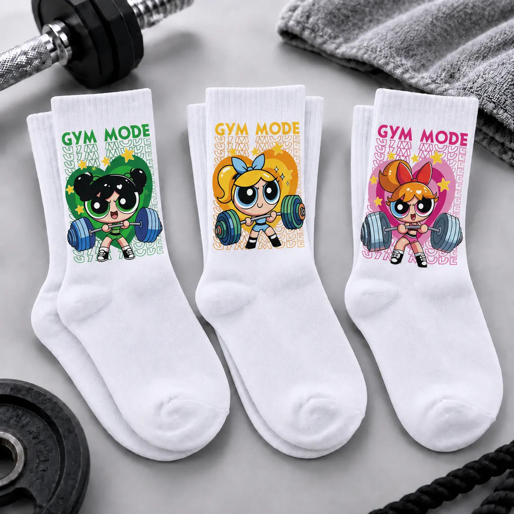 Kit 3 Pares Academia Treino Gym Mode Meninas Maromba Poderosas