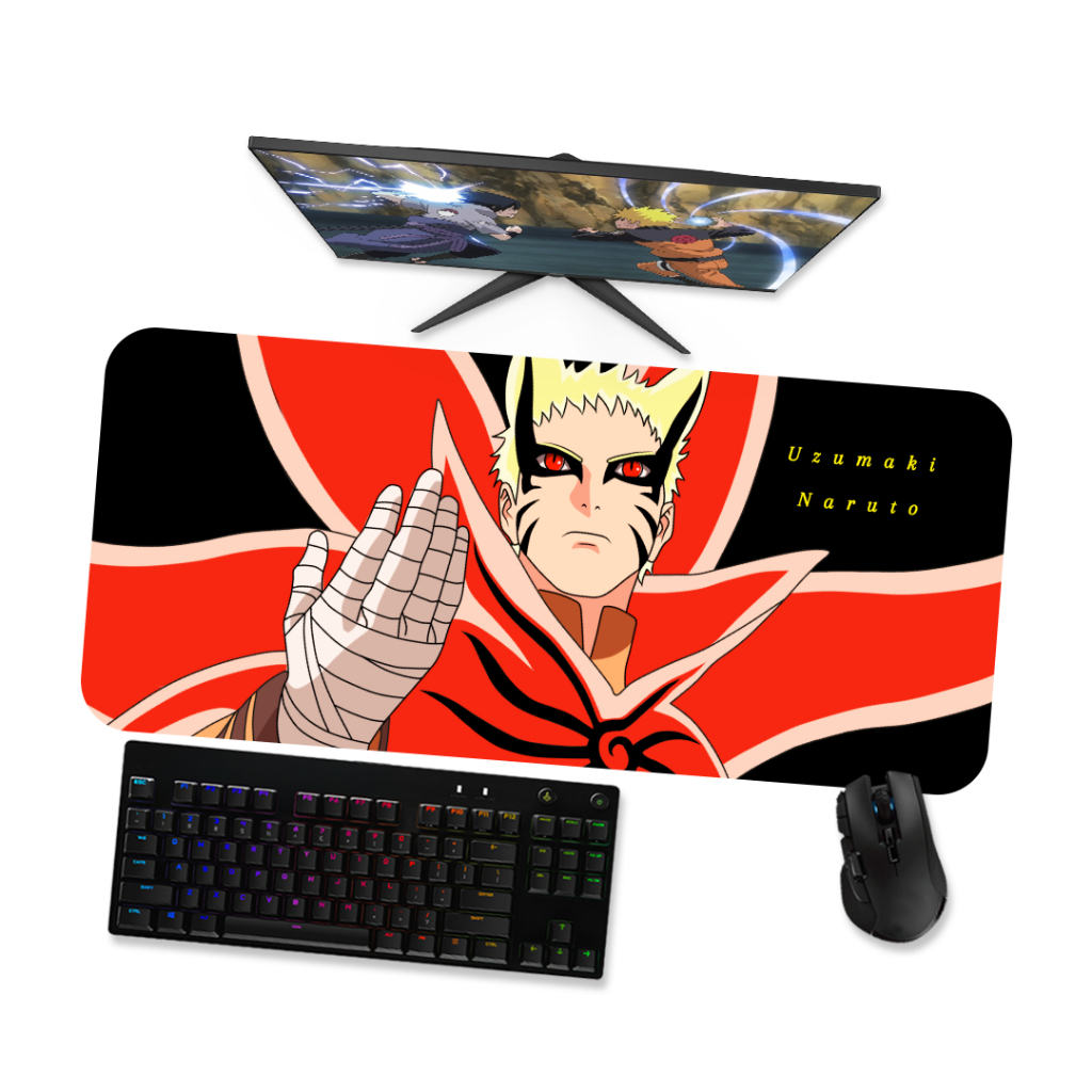 Mouse Pad Gamer Grande  Naruto Modo Barion Mode 2  90x40 80x40 60x40 70x30 45x40