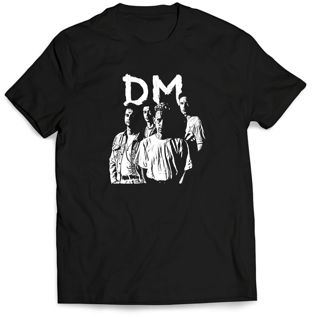 Camiseta Banda Depeche Mode em Halftone 100% Algodão Unissex