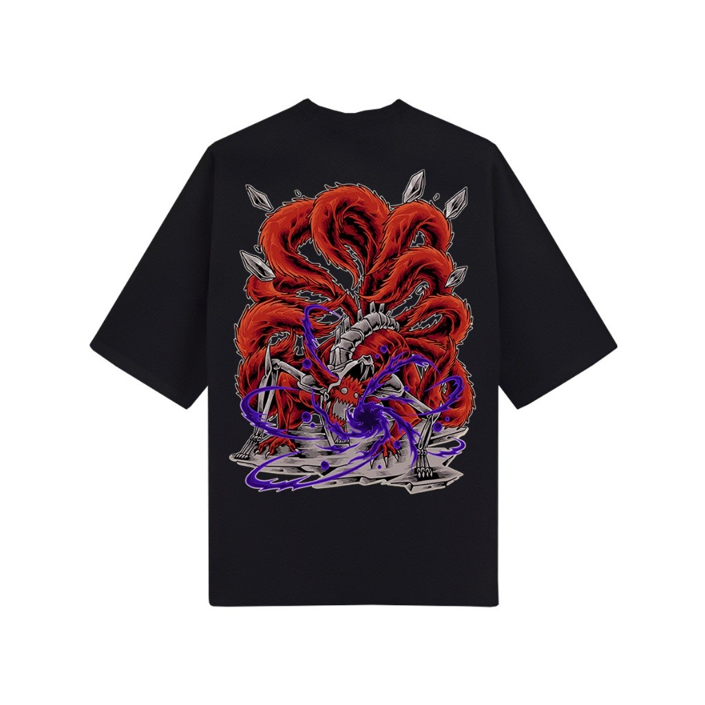Camiseta Camisa Oversized Naruto Kyuubi Mode Anime Estilo Geek Envio Imediato OVER-14
