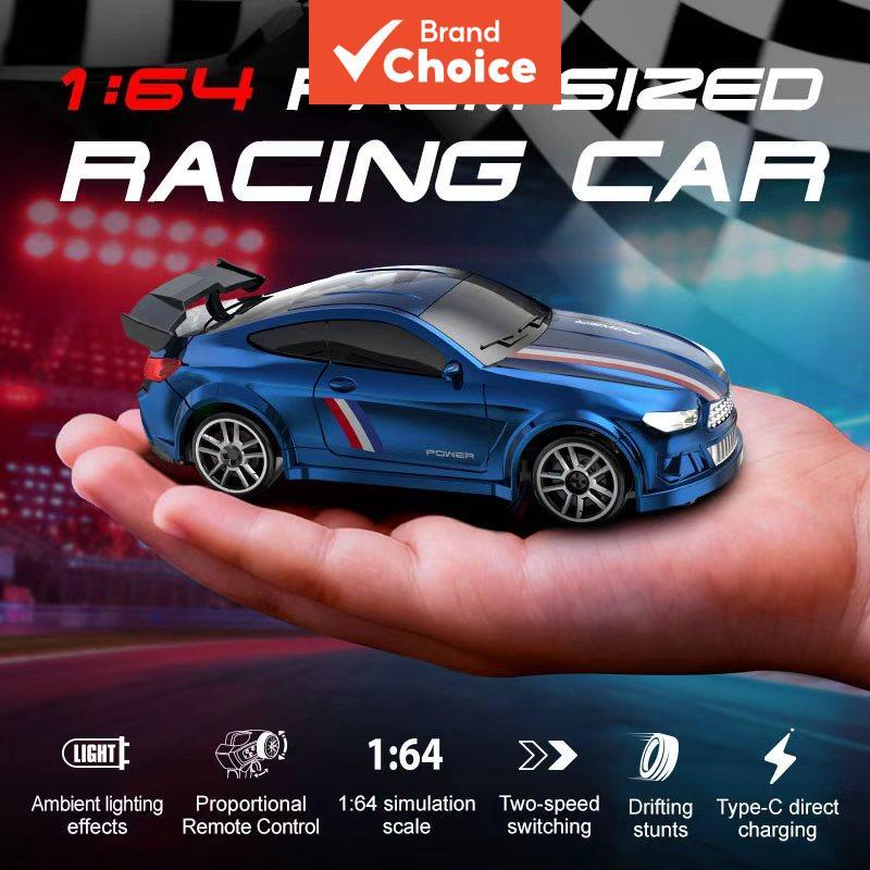 Mini Carro De Drift RC , Escala 1/64 , 2.4GHz , 4WD , Corrida Com Luzes Ambientes , Recarregável , Tipo C , Velocidade R